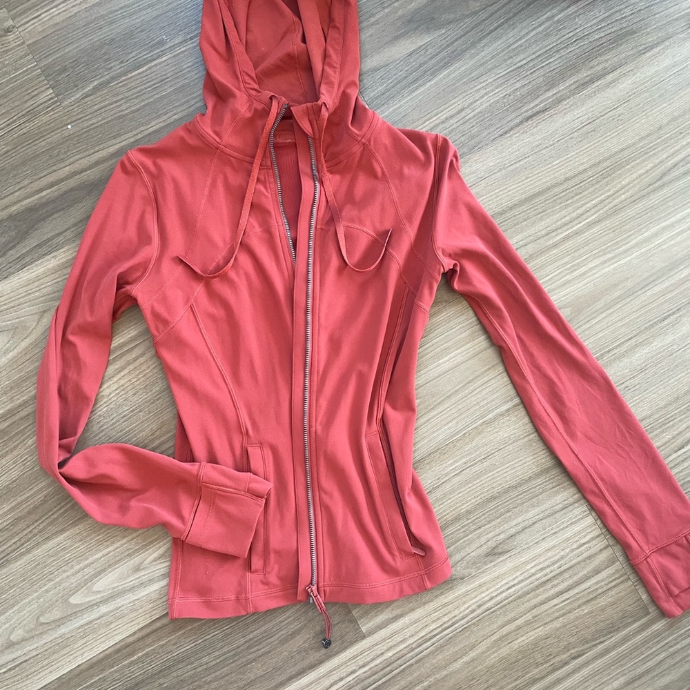 Lululemon Define Coral Zip-Up Hoodie Jacket